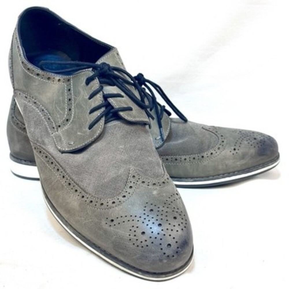 Kenneth Cole Reaction Weiser Wingtip Leather Dress Shoes Size 13